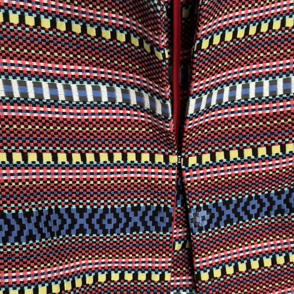 MaxMara Weekend multicolor woven jacket *AS IS* cropped pockets aztec southwest - Picture 5 of 9